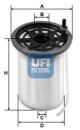 Filtro carburante UFI 26.079.00 COMPATIBILE CON FIAT
